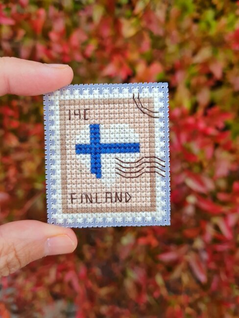 Finland Postage Stamp - Cross Stitch Pattern