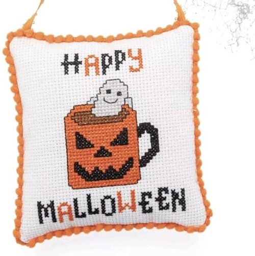 Happy Malloween - Halloween Cross Stitch Pattern