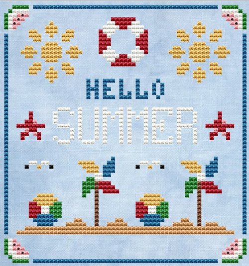 Hello Summer - Cross Stitch Pattern