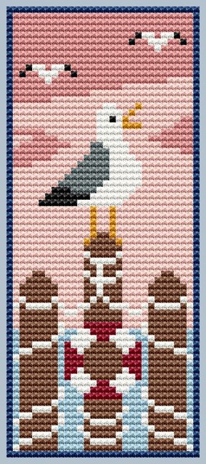 Seagull Bookmark - Cross Stitch Pattern