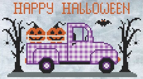 Happy Halloween - Cross Stitch Pattern