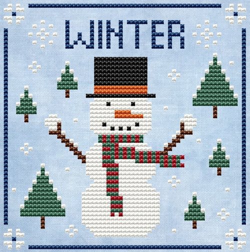Winter - Christmas Cross Stitch Pattern
