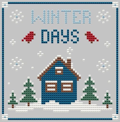 Winter Days - Christmas Cross Stitch Pattern