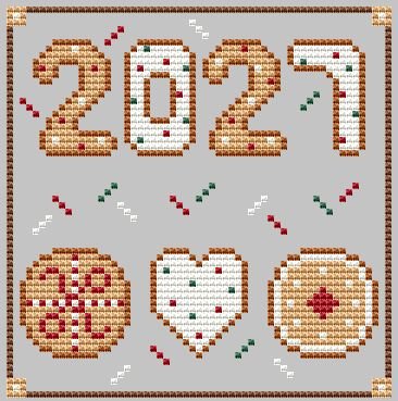 Christmas Cookies - Cross Stitch Pattern