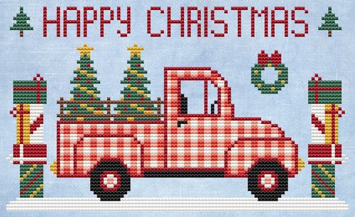 Happy Christmas - Cross Stitch Pattern