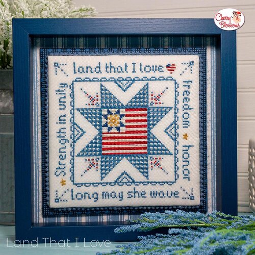 Land That I Love - Patriotic Cross Stitch Pattern