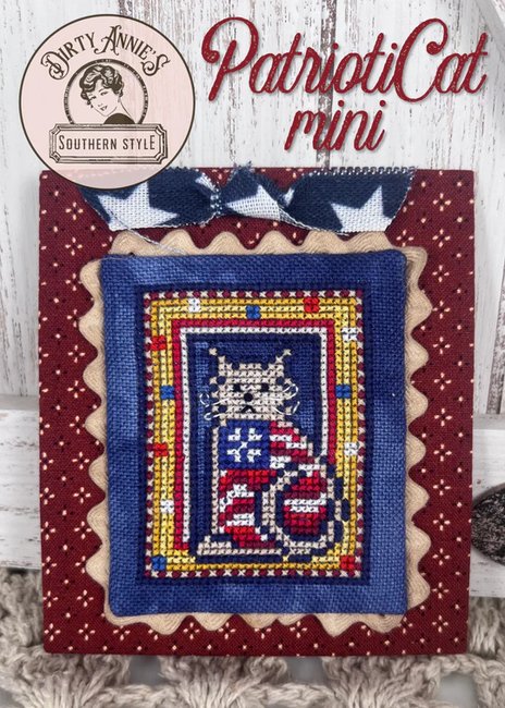 PatriotiCat Mini - Patriotic Cross Stitch Pattern