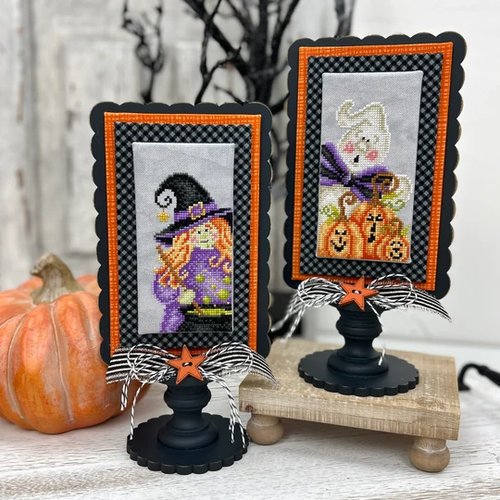 Boo and Hazel - Halloween Cross Stitch Pattern