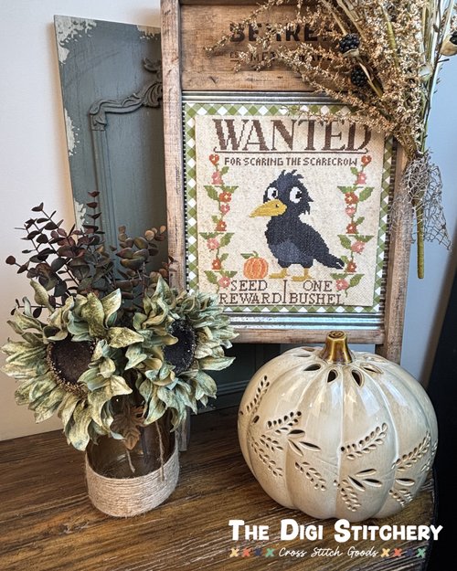 Seasonal Outlaws: Autumn Crow - Cross Stitch Pattern