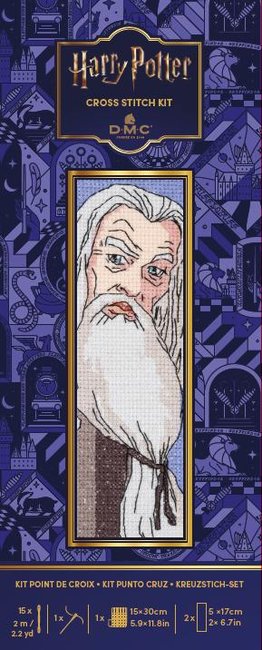 Harry Potter Bookmarks - Dumbledore - Cross Stitch Kit