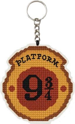 Harry Potter Keychains - Platform 9 3/4 - Cross Stitch Kit