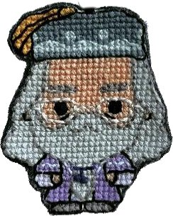 Harry Potter Keychains - Dumbledore - Cross Stitch Kit