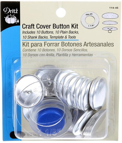 Cover Button Kits W/Tools Size 45