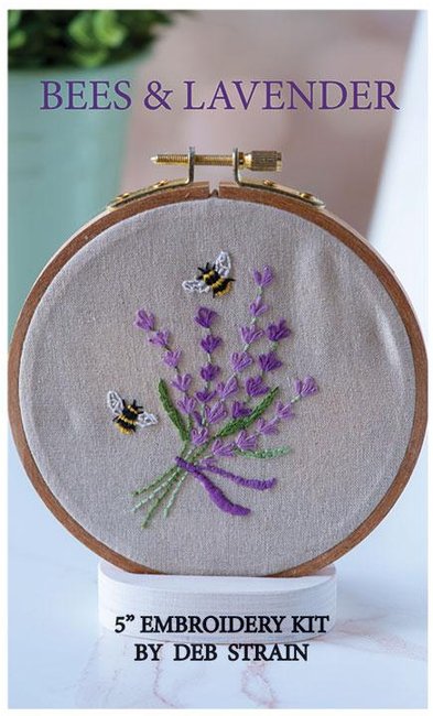 Bees & Lavender - Embroidery Kit