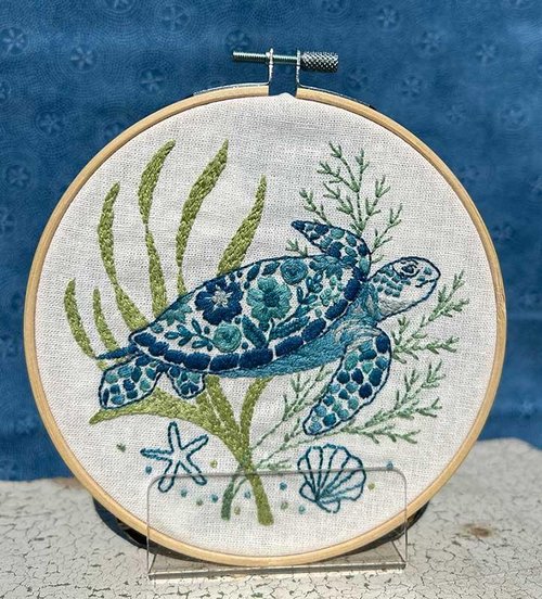 Seaside Turtle - Embroidery Kit