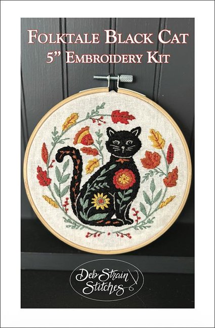 Folktale Black Cat - Embroidery Kit