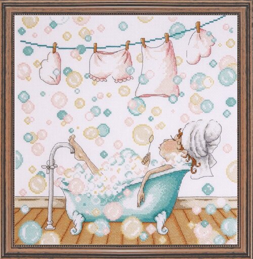 Blowing Bubbles - Cross Stitch Kit