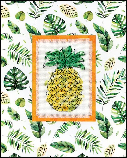 Pineapple Stitch & Mat - Cross Stitch Kit