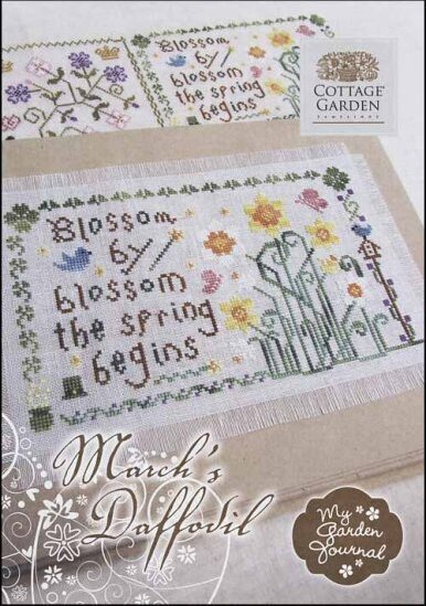 March's Daffodil - My Garden Journal - Cross Stitch Pattern