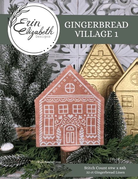 Gingerbread Village #1 - Christmas Cross Stitch Pattern