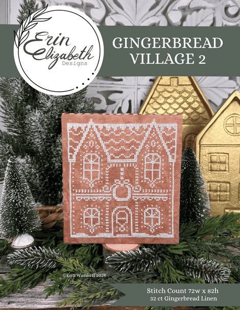 Gingerbread Village #2 - Christmas Cross Stitch Pattern