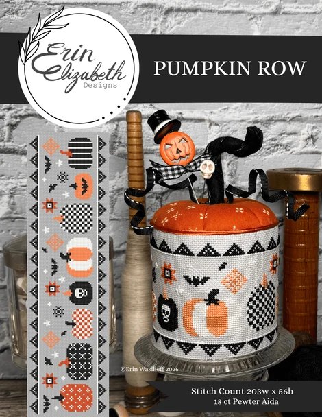 Pumpkin Row - Halloween Cross Stitch Pattern
