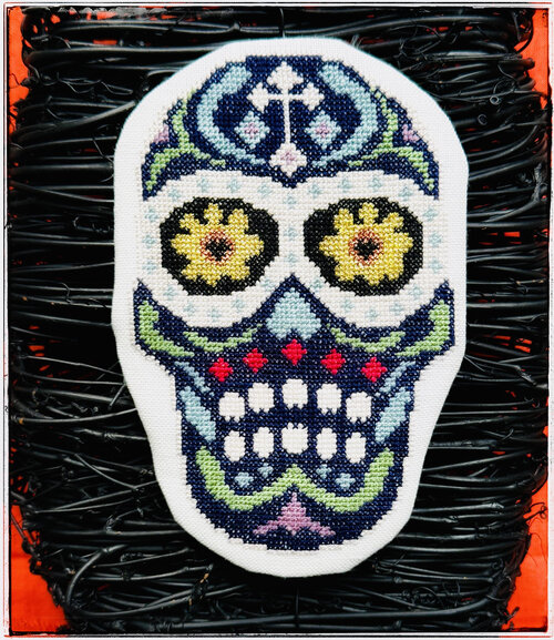 Sugar Skull - Halloween Cross Stitch Pattern