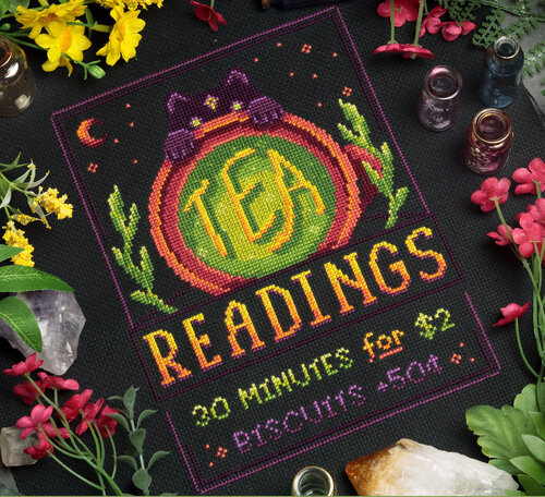 Two-Dollar Tea Readings - Cross Stitch Pattern