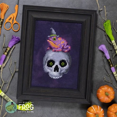 Wicked Toad - Halloween Cross Stitch Pattern