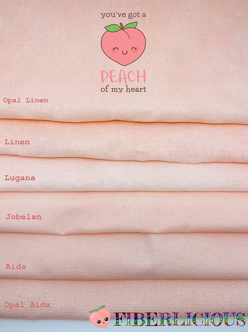 28 Count Peach of my Heart Lugana 12x17