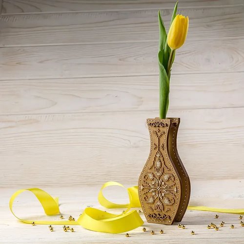 Spring Symphony - Double-Sided Vase Wooden Bead Kit