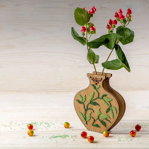 Green Dance - Double-Sided Vase Wooden Bead Kit