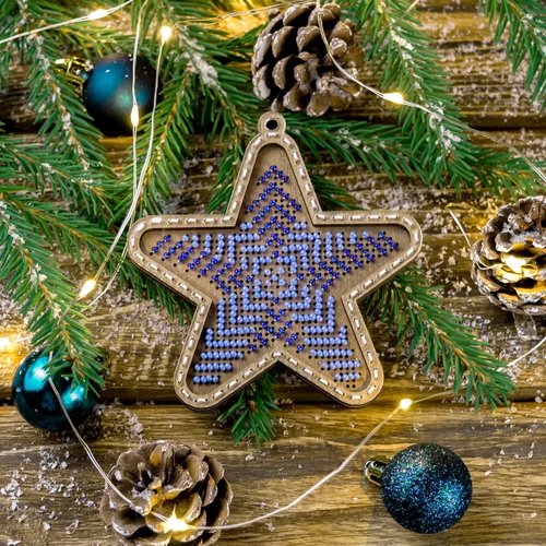 Midnight Star - Christmas Ornament Wooden Bead Kit