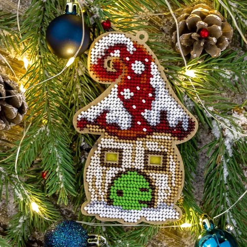 Fairy House - Christmas Ornament Wooden Bead Kit