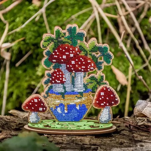 Magical Amanita - Ornament Wooden Bead Kit