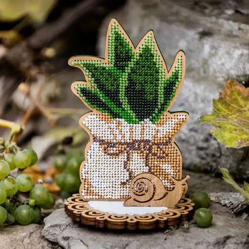 Cactus In A Pot - Ornament Wooden Bead Kit