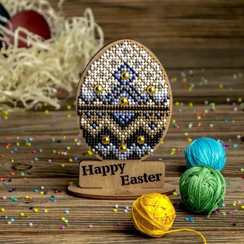 Happy Easter #2 - Egg Ornament Wooden Bead Kit
