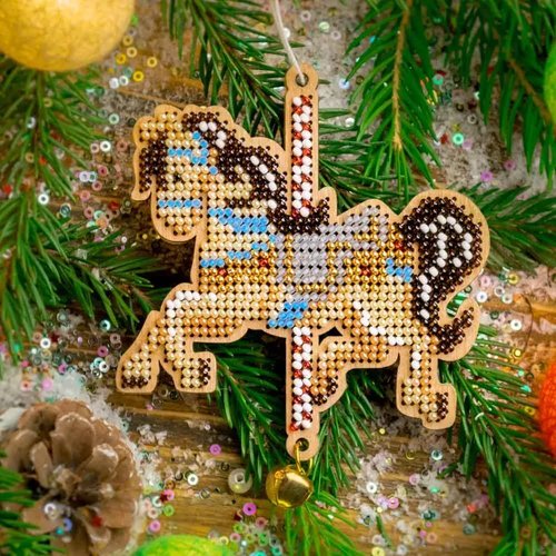 Fairy Horse - Christmas Ornament Wooden Bead Kit