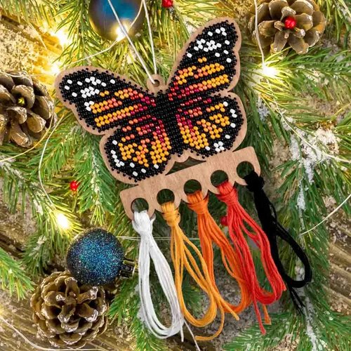 Butterfly Organizer - Christmas Ornament Wooden Bead Kit