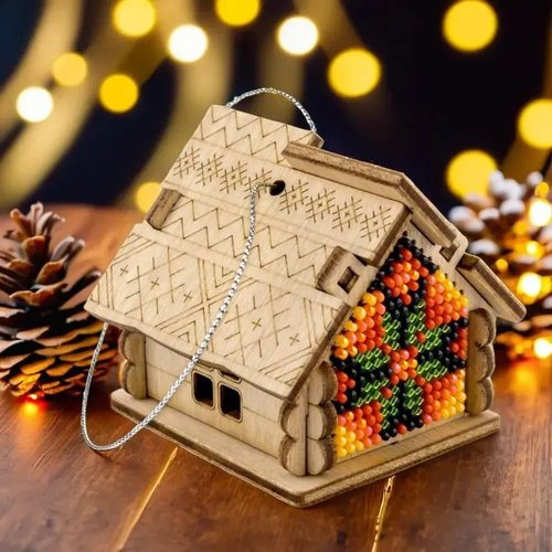 Cozy House - Ornament Wooden Bead Kit