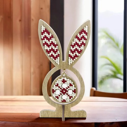 Egg with Ears - Spring Mosaic - Easter Wooden Bead Kit
