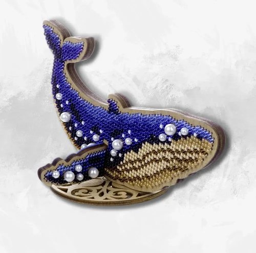 Blue Whale - Wooden Bead Kit