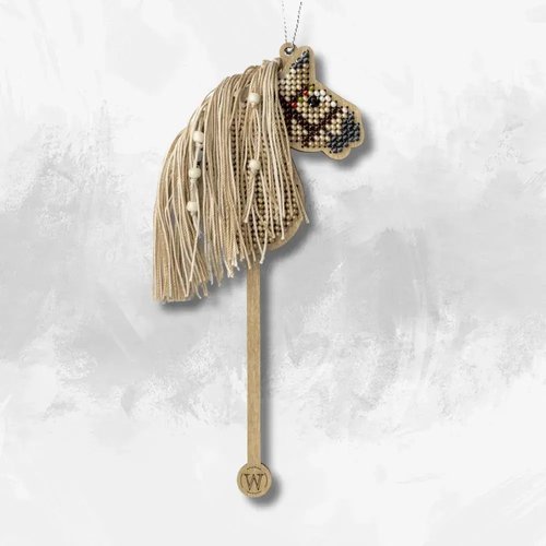 Golden Stick Horse - Double Sided Wooden Bead Kit