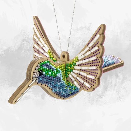 Bright Hummingbird - Wooden Bead Kit
