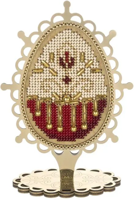 Easter Egg Ruby Radiance - Wooden Bead Kit