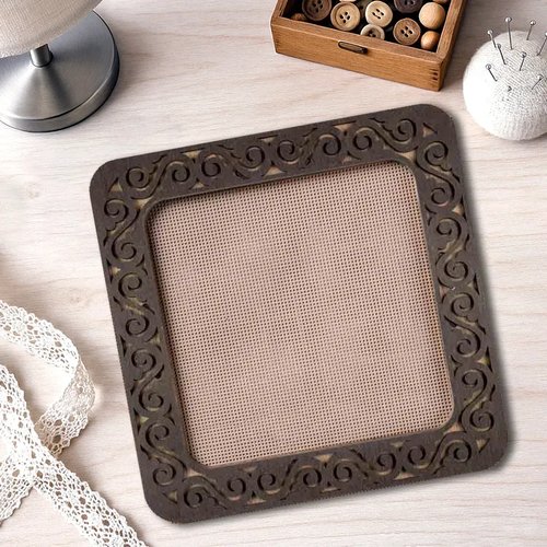 Magnetic Frame Dark Swirls - 7.5 x 7.5 - fits Mill Hill Kits