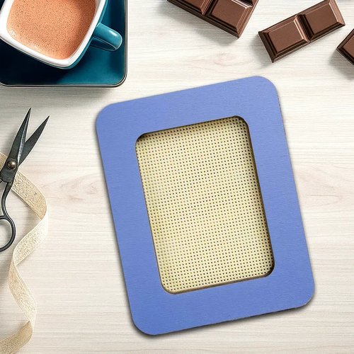 Magnetic Frame Solid Blue - 4.1 x 5.1 - Fits Mini Mill Hill