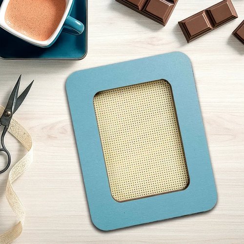 Magnetic Frame Solid Aqua - 4.1 x 5.1 - Fits Mini Mill Hill