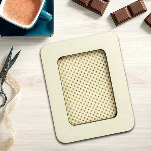 Magnetic Frame Solid Cream - 4.1 x 5.1 - Fits Mini Mill Hill