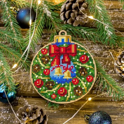 Bells Christmas Ornament - Cross Stitch Kit